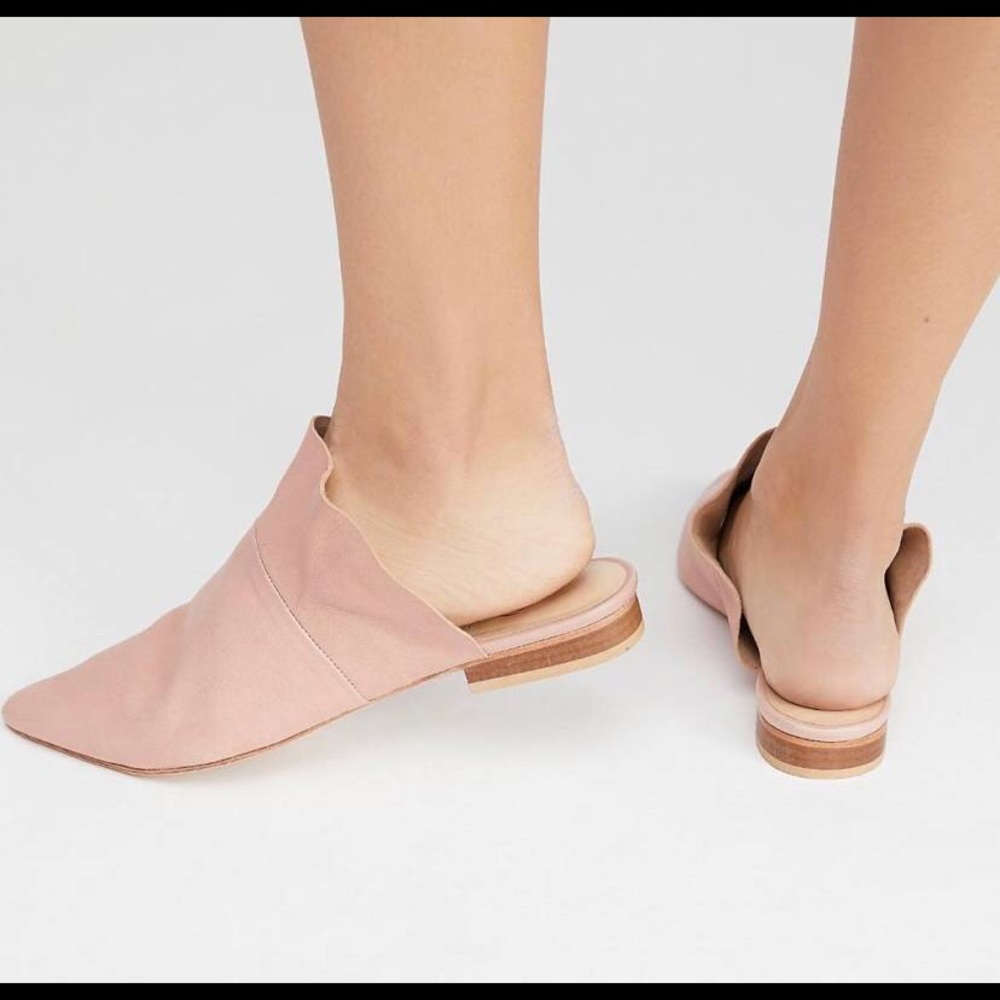 Free People Pink Sienna Slip On Loafer